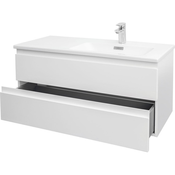 Тумба подвесная с раковиной Jacob Delafon Madeleine 100 см R EB2055-J5, белый - фото 5