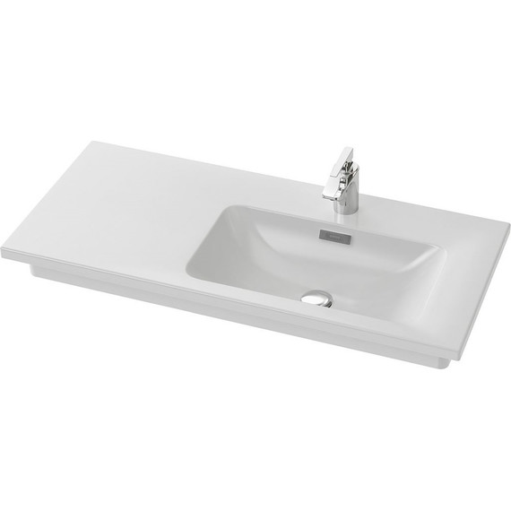 Тумба подвесная с раковиной Jacob Delafon Madeleine 100 см R EB2055-J5, белый - фото 6