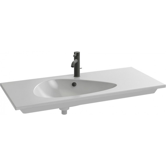 Тумба подвесная с раковиной Jacob Delafon Nouvelle Vague 100 см EB3032-N18, белый - фото 5