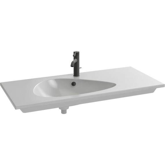 Тумба подвесная с раковиной Jacob Delafon Nouvelle Vague 100 см EB3032-E73, фактурный дуб - фото 5