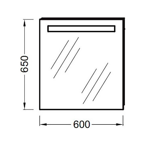 Зеркало Jacob Delafon Parallel Led 60 см EB1411-NF - фото 2