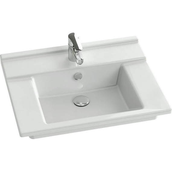 Тумба подвесная с раковиной Jacob Delafon Struktura 57 см EB1276-N18, белый - фото 5