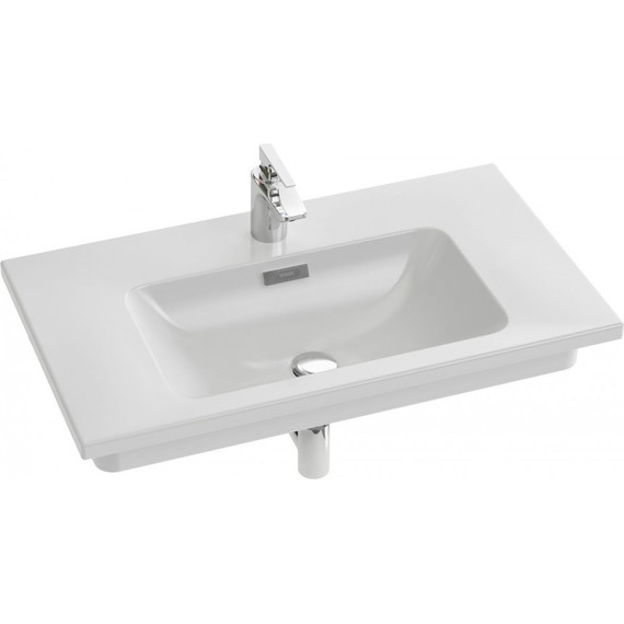 Тумба подвесная с раковиной Jacob Delafon Vox 80 см EB2078-R1-N18 (изогнутые ручки), белый - фото 5