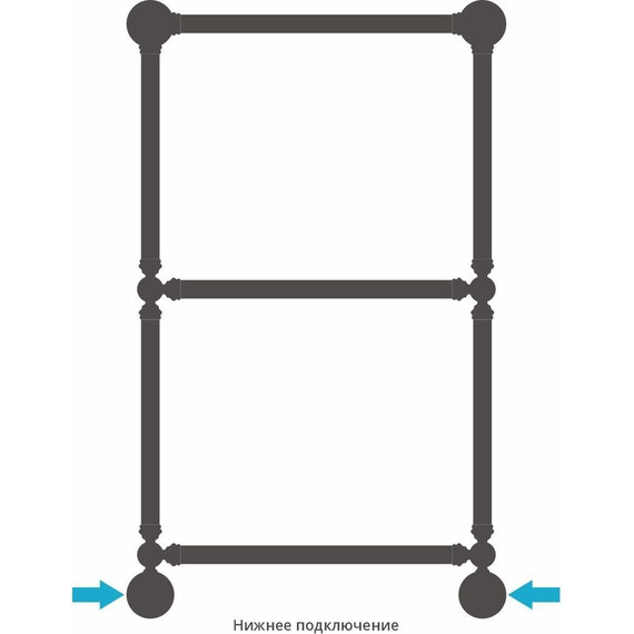 Полотенцесушитель водяной Сунержа Ренессанс 1386 с полкой П3 850х500 мм 00-0281-8650 - фото 4
