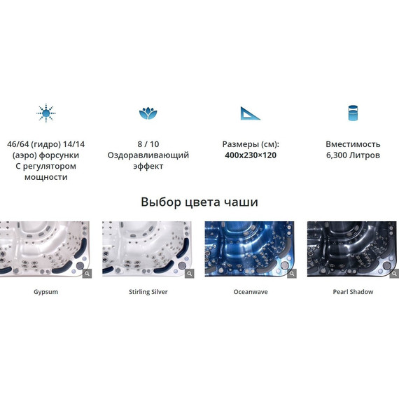 Спа бассейн Vortex Spas Aqualounge 398х231 см - фото 6