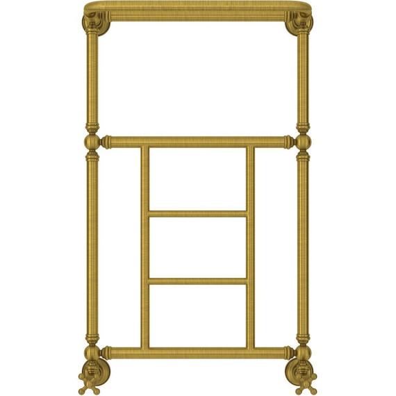 Полотенцесушитель водяной Сунержа Ренессанс 1452 с полкой П5 850х500 мм 051-0282-8650, состаренная латунь - фото 2