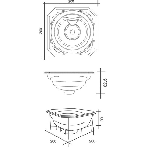 Спа бассейн USSPA Profi Spa Rondo 200х200 см, для коммерческого использования - фото 5