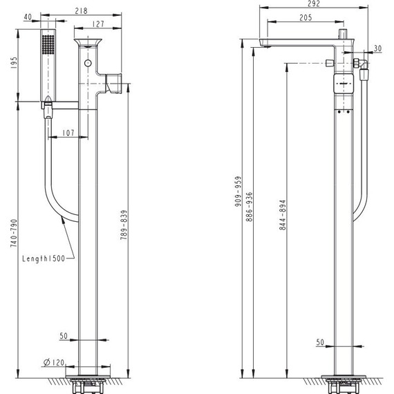 Смеситель для ванны Bravat Phillis F656101C-B3-ENG - фото 3