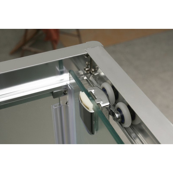 Душевое ограждение BelBagno 95х95 см UNO-A-2-95-P-Cr, хром/текстурное - фото 5