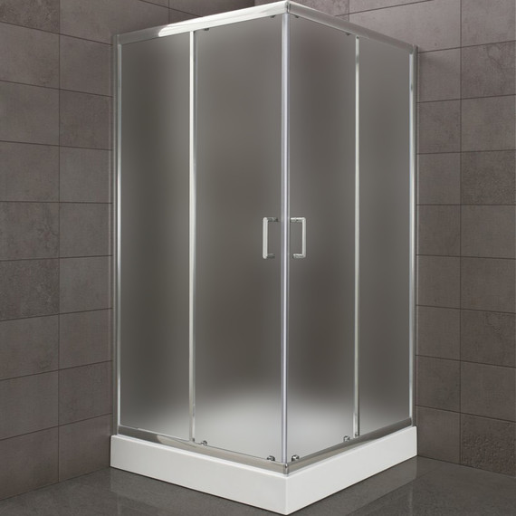 Душевое ограждение BelBagno 90х90 см UNO-195-A-2-90-P-Cr, хром/матовое - фото 