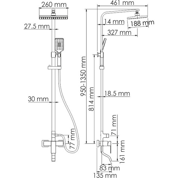 Душевая стойка WasserKraft A16501 - фото 7