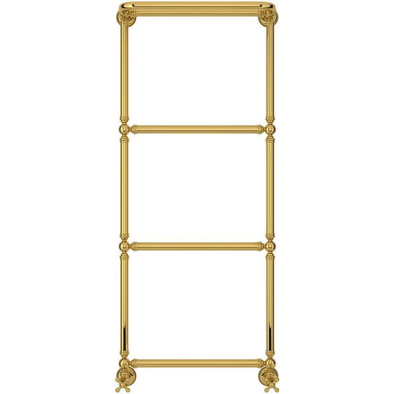 Полотенцесушитель водяной Сунержа Ренессанс 1386 с полкой П4 1250х500 мм 03-0281-1250, золото - фото 2