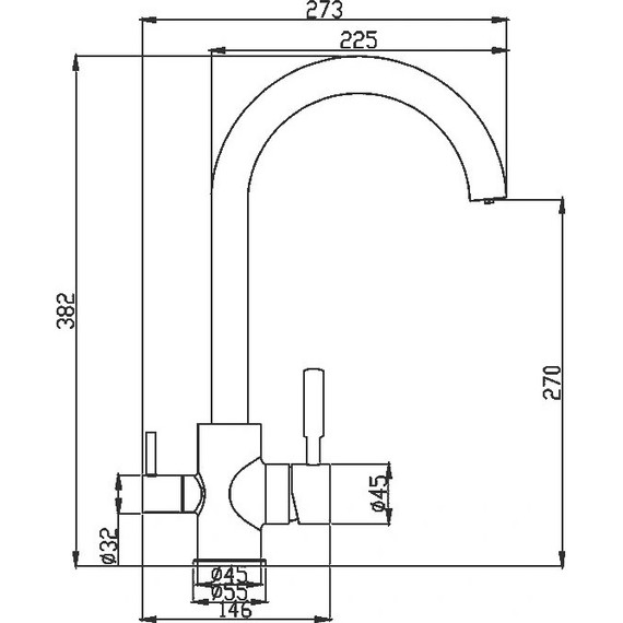 Смеситель для кухни Haiba HB76840 - фото 2