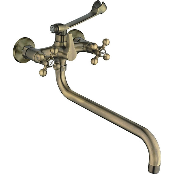 Смеситель для ванны Haiba HB2619-4, бронза - фото 