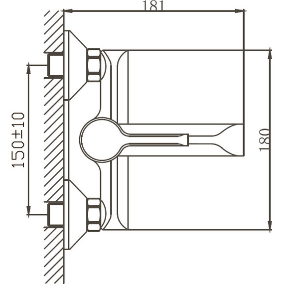 Смеситель для ванны Haiba HB60805-7, черный/хром - фото 3