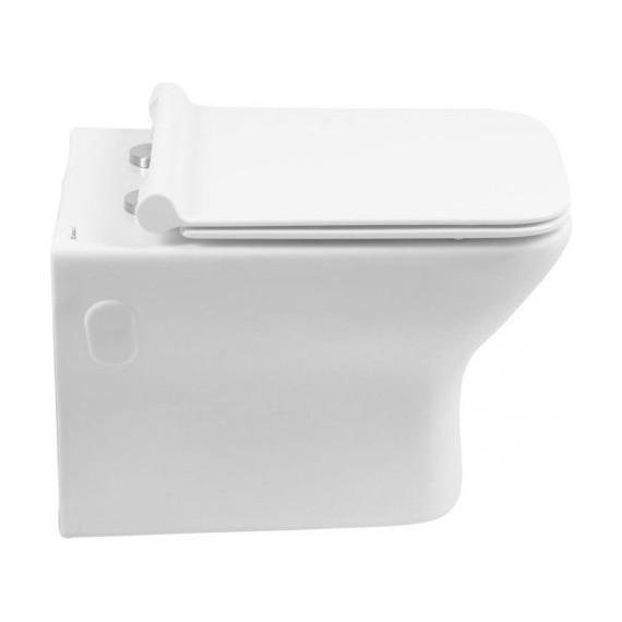 Унитаз подвесной Aquanet Rimless Cube-W CL-12248D 210761 с тонкой крышкой микролифт - фото 5