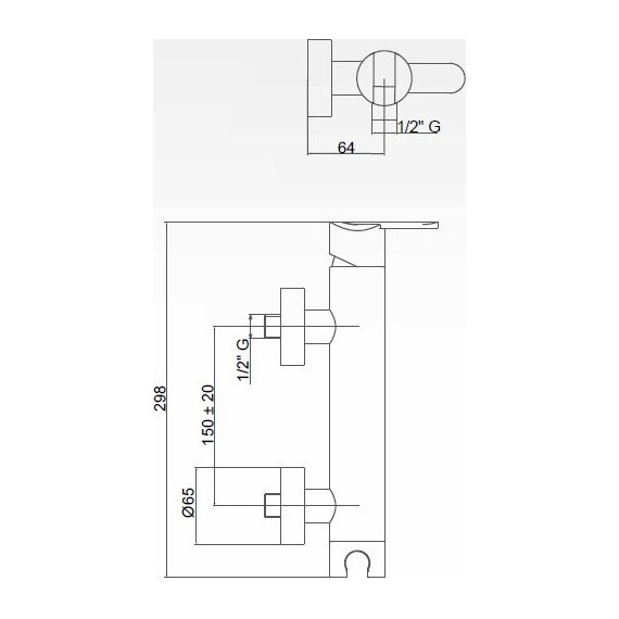Смеситель для душа Cezares GARDA-DDM-01-Cr - фото 2