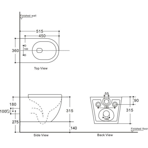 Унитаз подвесной Aquanet Rimless Cetus 2.0 W LX-1901 243541 с тонкой крышкой микролифт - фото 2