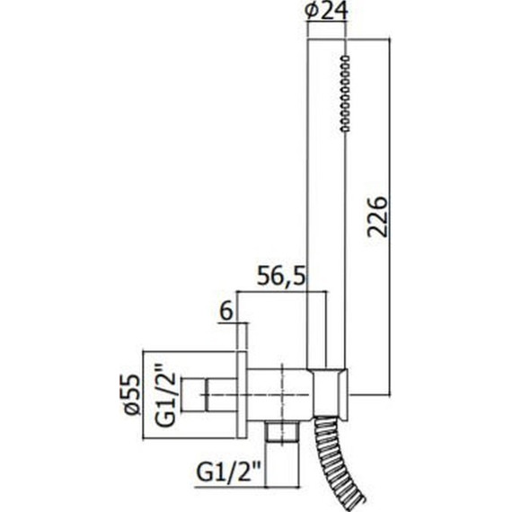 Душевой гарнитур Cezares Articoli Vari CZR-DEFA3-01 - фото 2