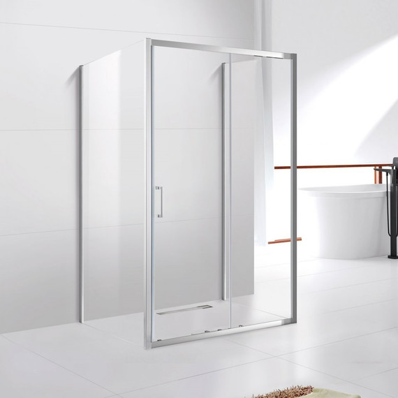 Душевое ограждение Cezares 150х90 см MOLVENO-AH-12-150/90-C-Cr-IV, хром/прозрачное - фото 