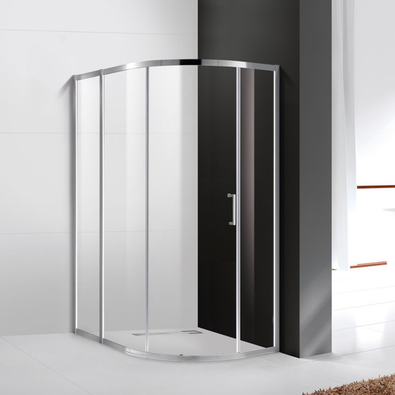 Душевое ограждение Cezares 120х90 см MOLVENO-RH-1-120/90-C-Cr-IV, хром/прозрачное - фото 