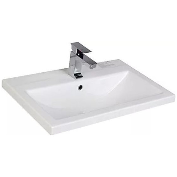 Тумба подвесная с раковиной Aquanet Порто 70 см 241747, белый - фото 6