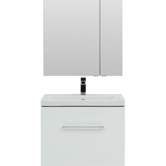 Тумба подвесная с раковиной Aquanet Порто 70 см 241747, белый - фото 8