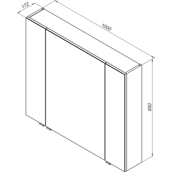 Зеркало-шкаф Aquanet Алвита 100 см 240113, серый антрацит - фото 6