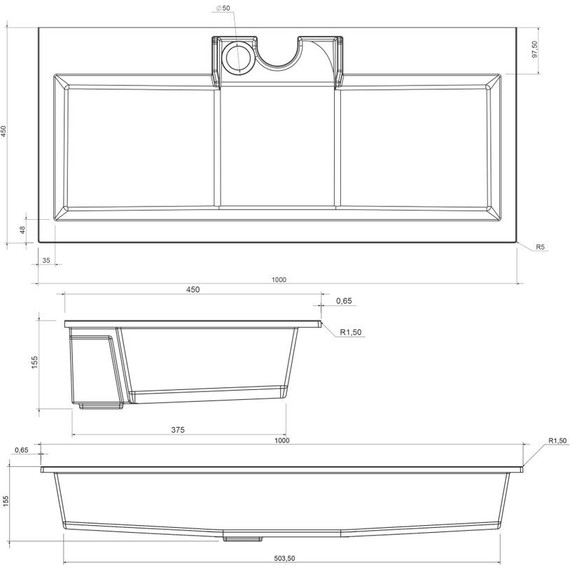 Тумба подвесная с раковиной Aquanet Алвита 100 см 235341, белый - фото 9