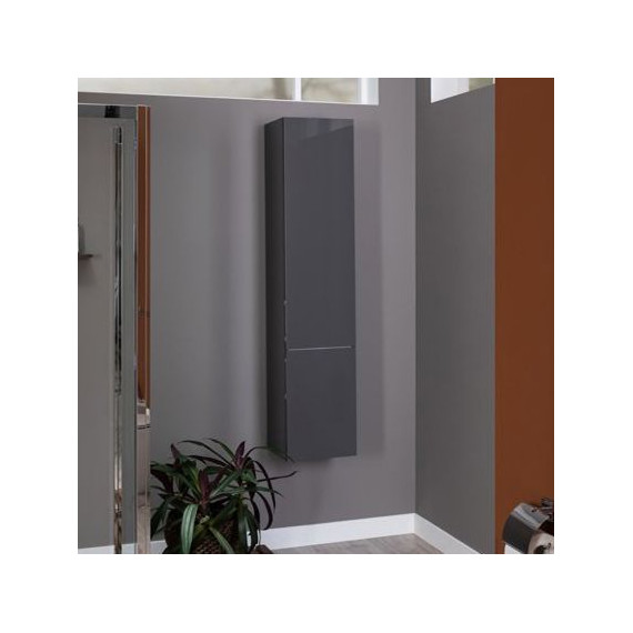 Пенал подвесной Aquanet Алвита 35 см 240197, серый антрацит - фото 7