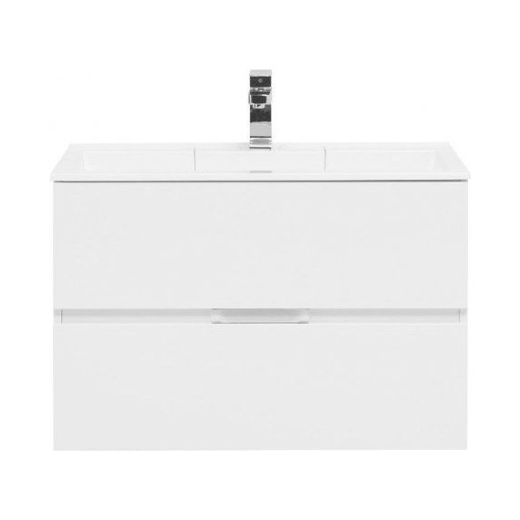 Тумба подвесная с раковиной Aquanet Алвита 80 см 235339, белый - фото 3