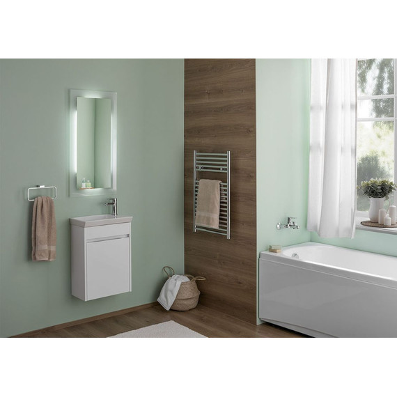 Тумба подвесная с раковиной Aquanet Дувр 45 см 182607, белый - фото 7