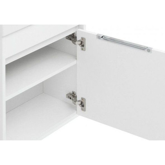 Тумба подвесная с раковиной Aquanet Лидс 50 см 239741, белый, Цвет фасада: белый - фото 9