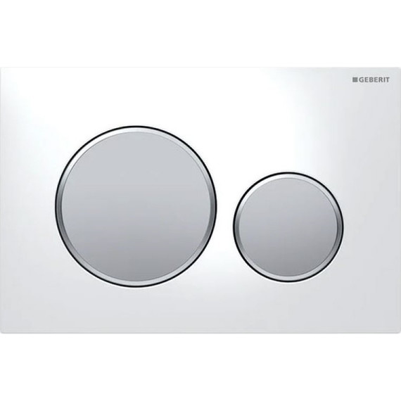 Кнопка смыва Geberit Sigma 20 115.882.KL.1, белый/хром матовый - фото 