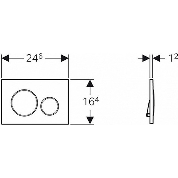 Кнопка смыва Geberit Sigma 20 115.882.KL.1, белый/хром матовый - фото 2