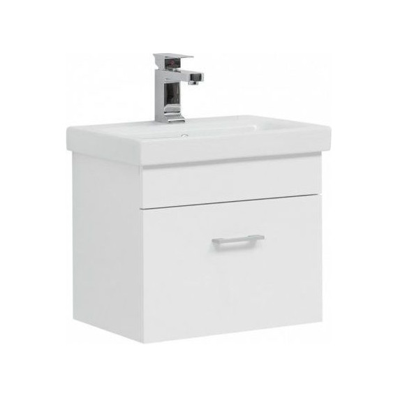 Тумба подвесная с раковиной Aquanet Нота 50 (Moduo Slim) 246955, белый - фото 