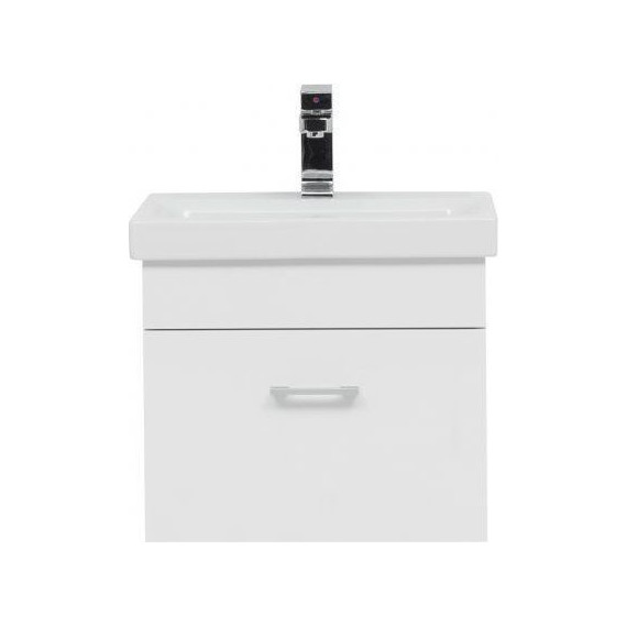 Тумба подвесная с раковиной Aquanet Нота 50 (Moduo Slim) 246955, белый - фото 6