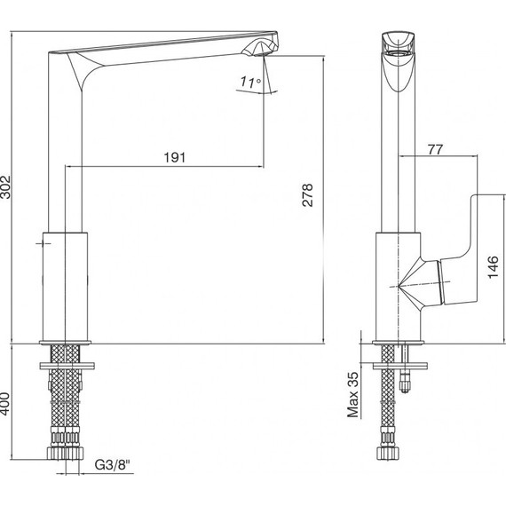 Смеситель для кухни E.C.A. Luna 102118043EX - фото 5