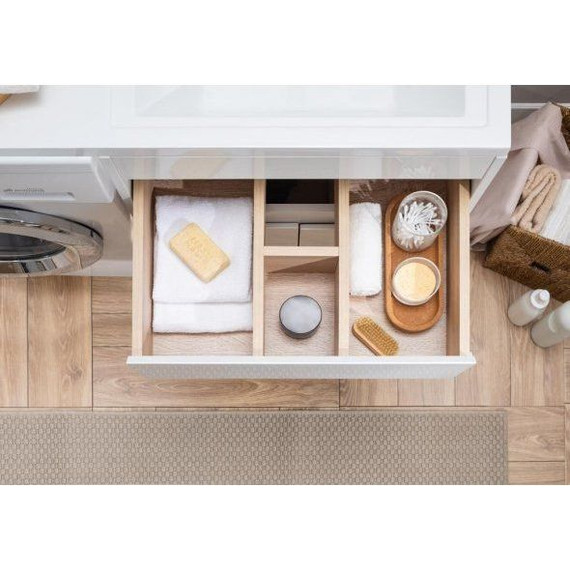 Тумба напольная с раковиной-столешницей Aquanet Токио 130 см 237746 R, белый - фото 15