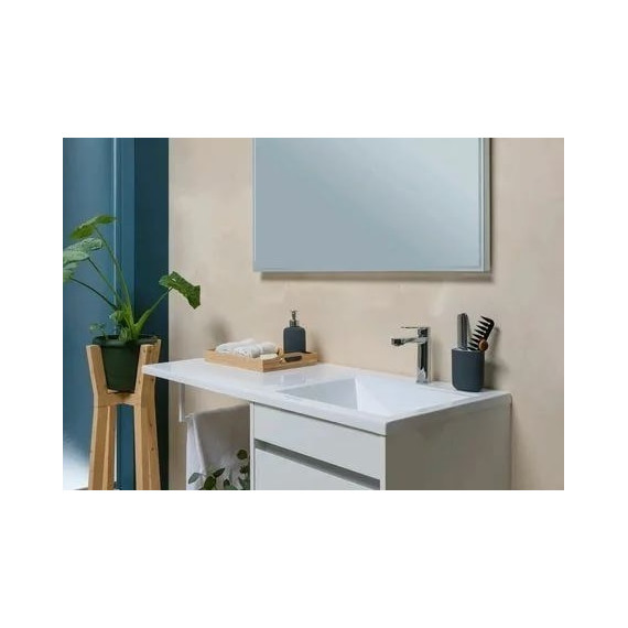 Тумба напольная с раковиной-столешницей Aquanet Токио 130 см 239291 R, белый - фото 15