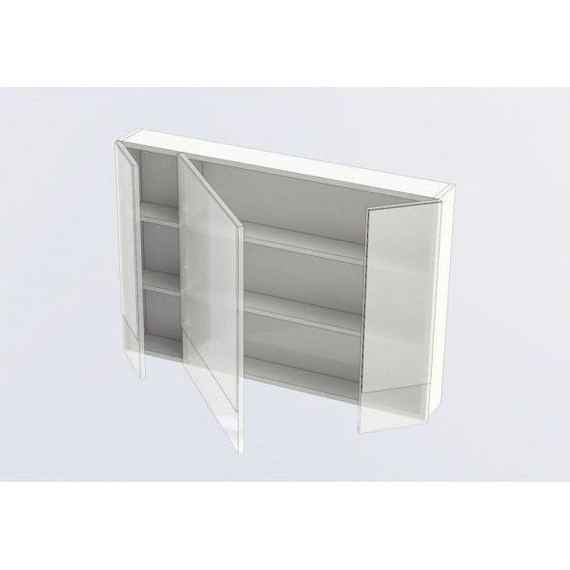 Зеркало-шкаф Aquanet Нота 100 см 165372, белый - фото 8