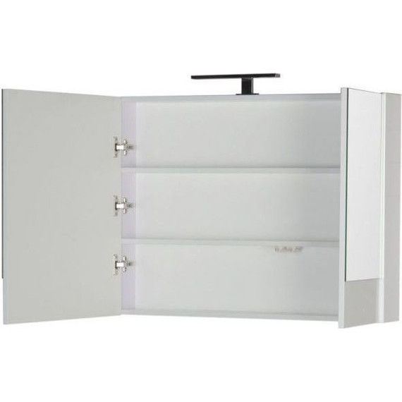 Зеркало-шкаф Aquanet Нота 90 см 165371, белый - фото 2