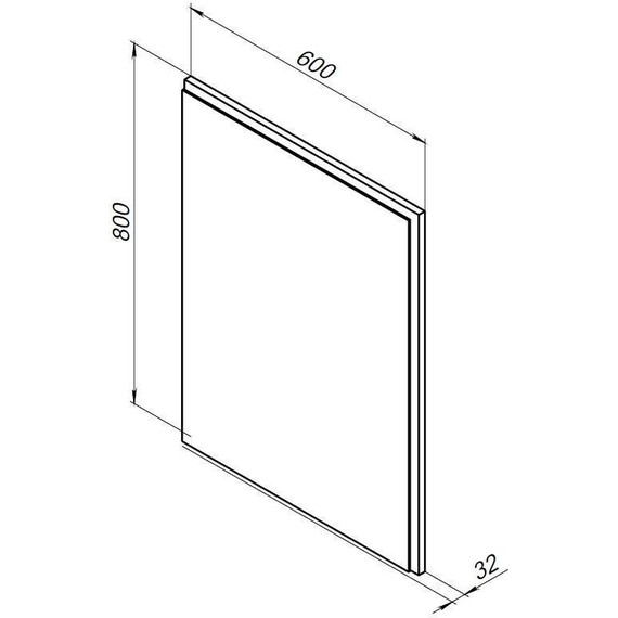 Зеркало Aquanet Nova Lite 60 см 242621, дуб рошелье - фото 4