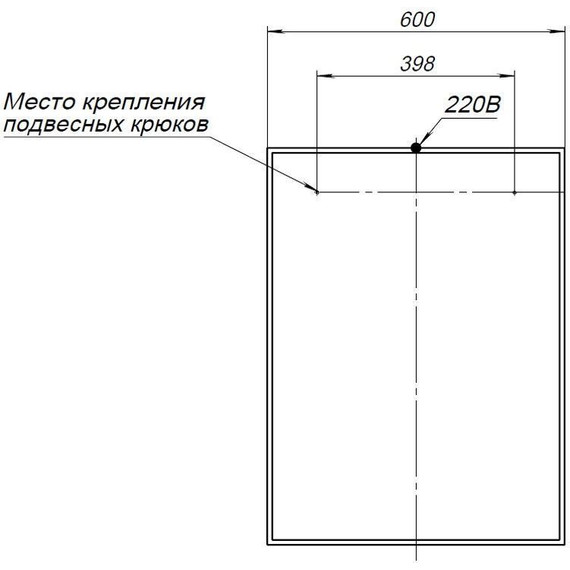 Зеркало Aquanet Nova Lite 60 см 242621, дуб рошелье - фото 5