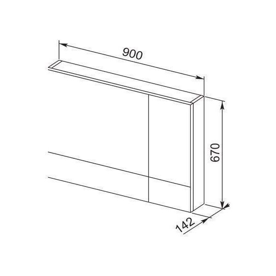 Зеркало-шкаф Aquanet Верона 90 см 172339, белый - фото 6