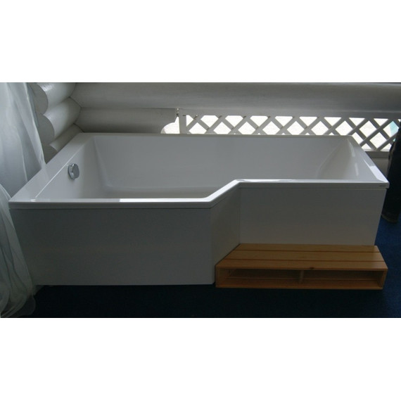 Ванна акриловая Jacob Delafon Bain Douche Neo 160х90 см L E6D000L-00 с ножками, Размер - мм: 1600х900 - фото 5