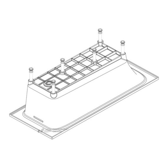 Ванна акриловая Jacob Delafon Elite 190х90 см E6D033RU-00 с ножками, Размер - мм: 1900х900 - фото 4