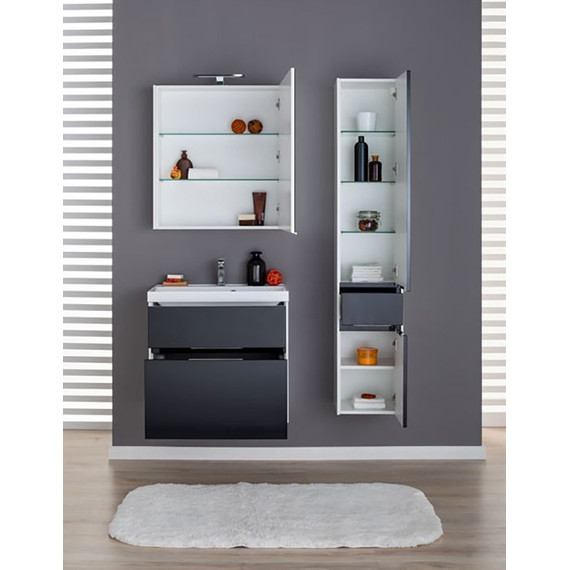 Зеркало-шкаф Aquanet Латина 70 см 179997, белый - фото 5