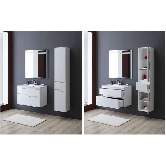 Зеркало Aquanet Модена 85 см 196966, белый - фото 5