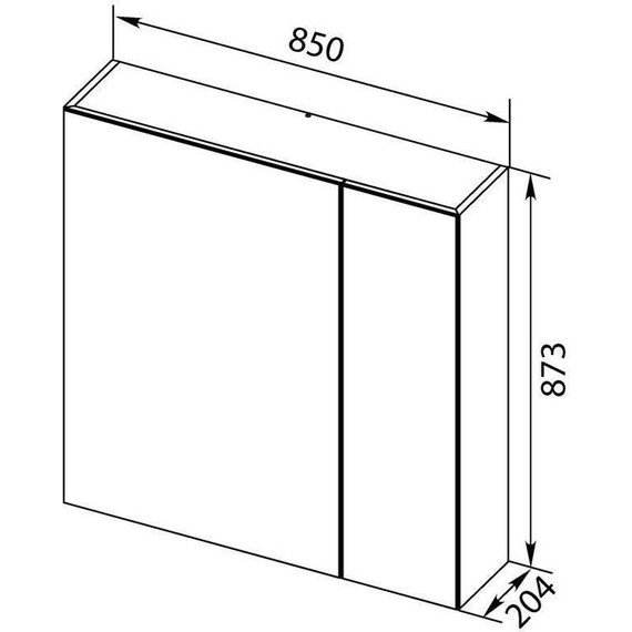 Зеркало-шкаф Aquanet Нью-Йорк 85 см 203954, орех - фото 11